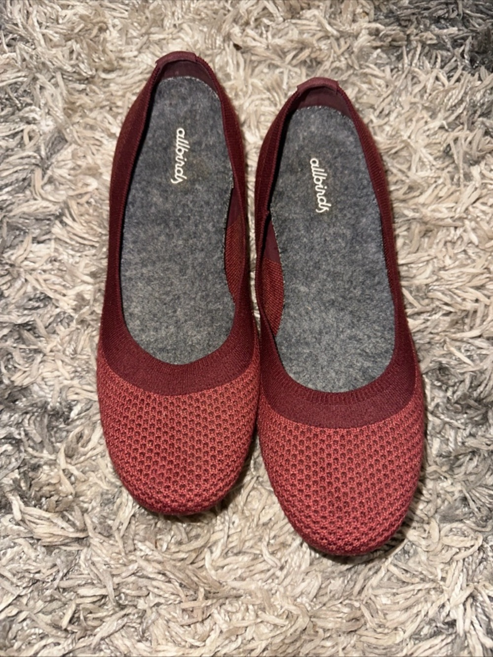 Allbirds Women’s Tree Breezers Clay Rust Flats Shoes 8.5